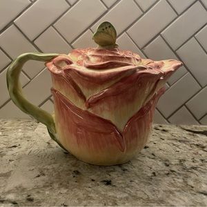 Vintage CERTIFIED INTERNATIONAL "COTTAGE ROSE"‎ TEAPOT Pamela Gladding